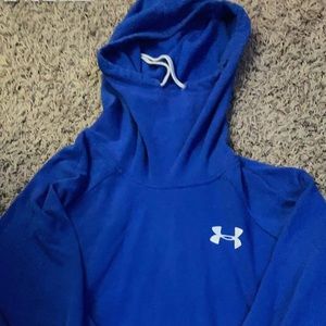 Blue under armour pullover hoodie